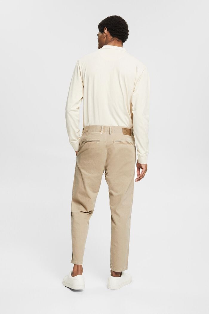 Cropped trousers, LIGHT BEIGE, detail image number 3