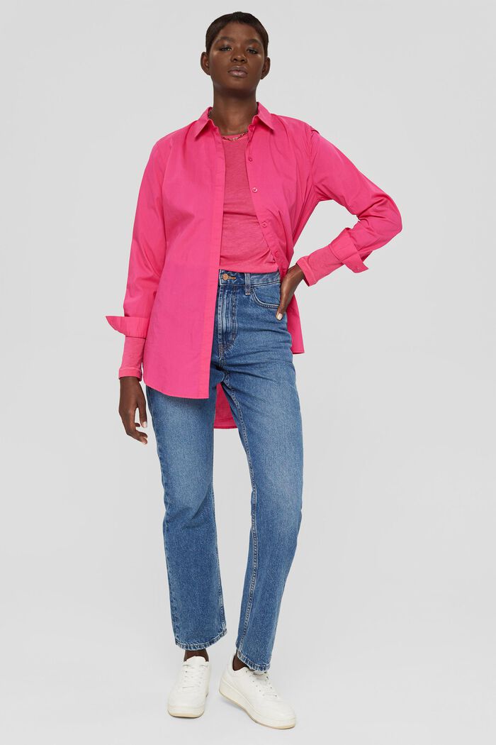 Long sleeve top with TENCEL™, PINK FUCHSIA, detail image number 1