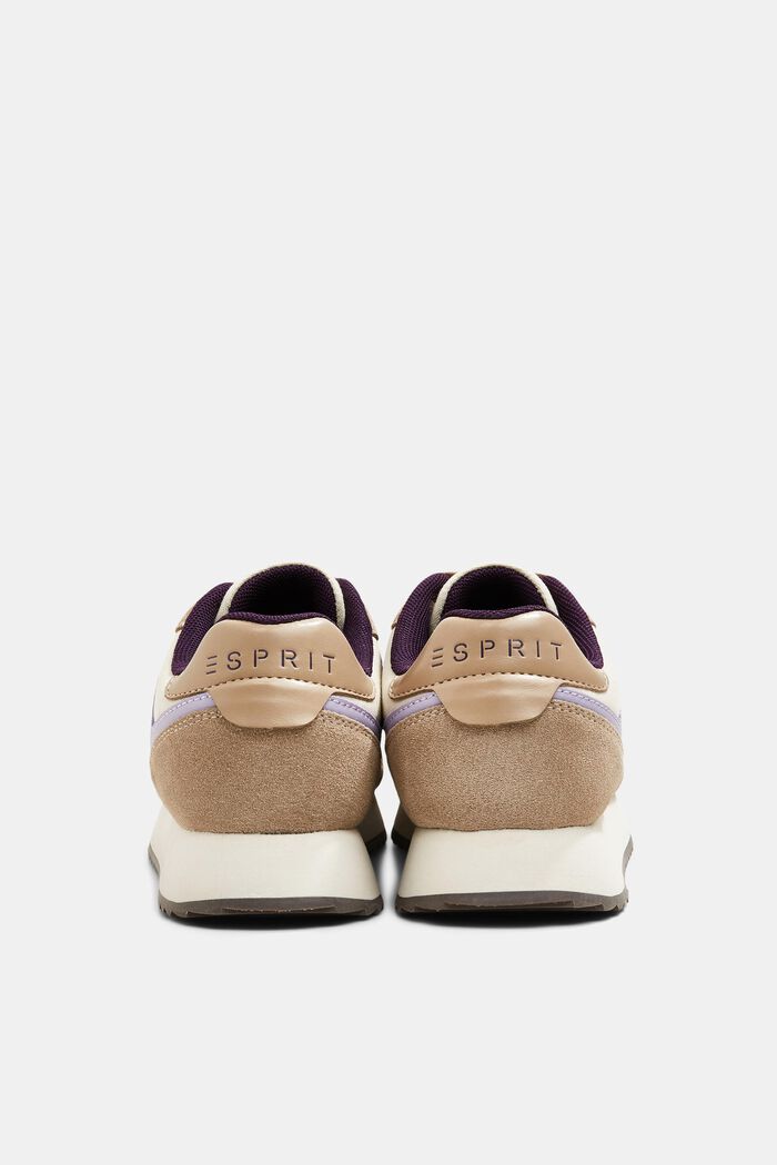 Trainers with leather elements, BEIGE, detail image number 4