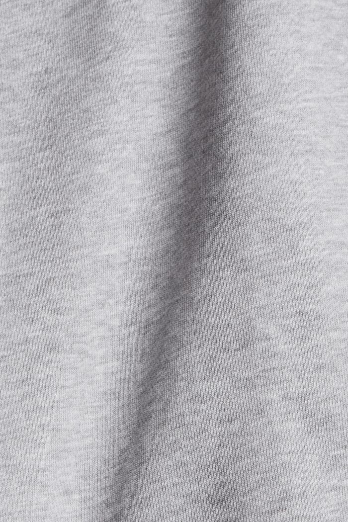 Blended cotton sweatshirt Bermudas, LIGHT GREY, detail image number 5