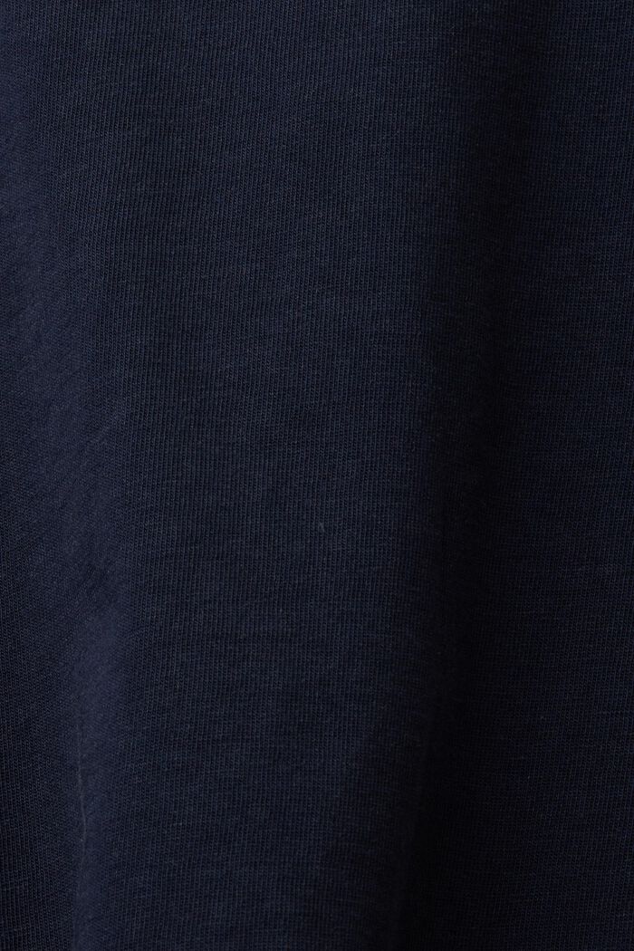 T-shirt with a stitched logo, 100% cotton, NAVY, detail image number 5
