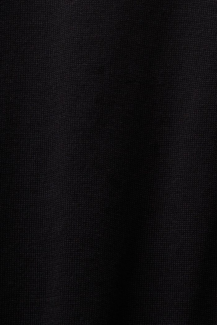 Long-Sleeve Turtleneck Sweater, BLACK, detail image number 5