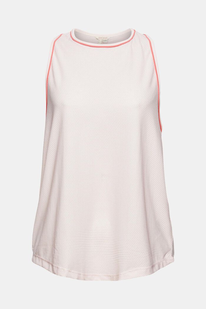 Mesh top with reflective stripes, LIGHT PINK, overview