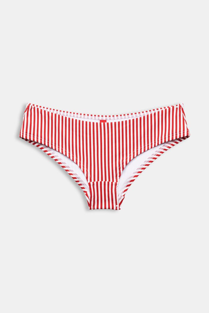 Striped Bikini Bottoms, DARK RED, detail image number 4