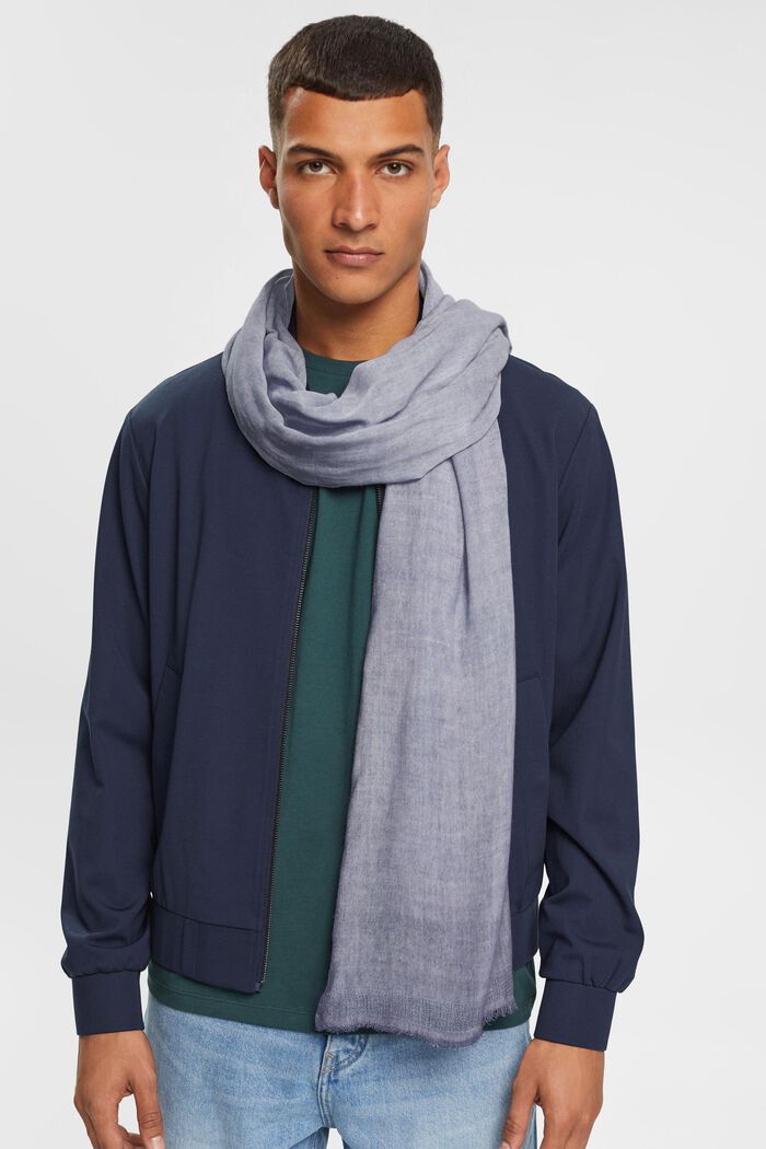 Lightweight scarf, LENZING™ ECOVERO™, PASTEL BLUE, detail image number 2
