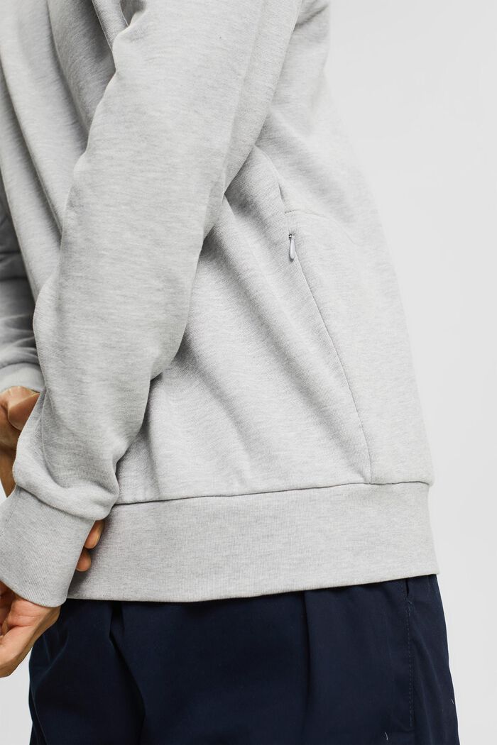 Sweatshirt with a zip pocket, LIGHT GREY, detail image number 2