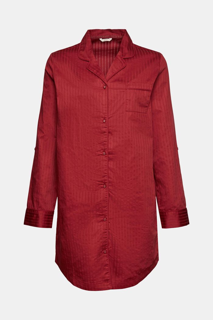 100% cotton nightshirt, CHERRY RED, detail image number 6