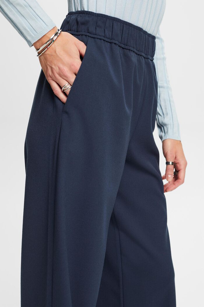 Wide leg pull-on trousers, PETROL BLUE, detail image number 2