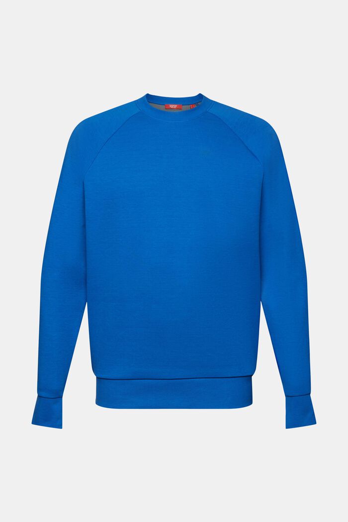 Basic sweatshirt, cotton blend, BRIGHT BLUE, detail image number 6