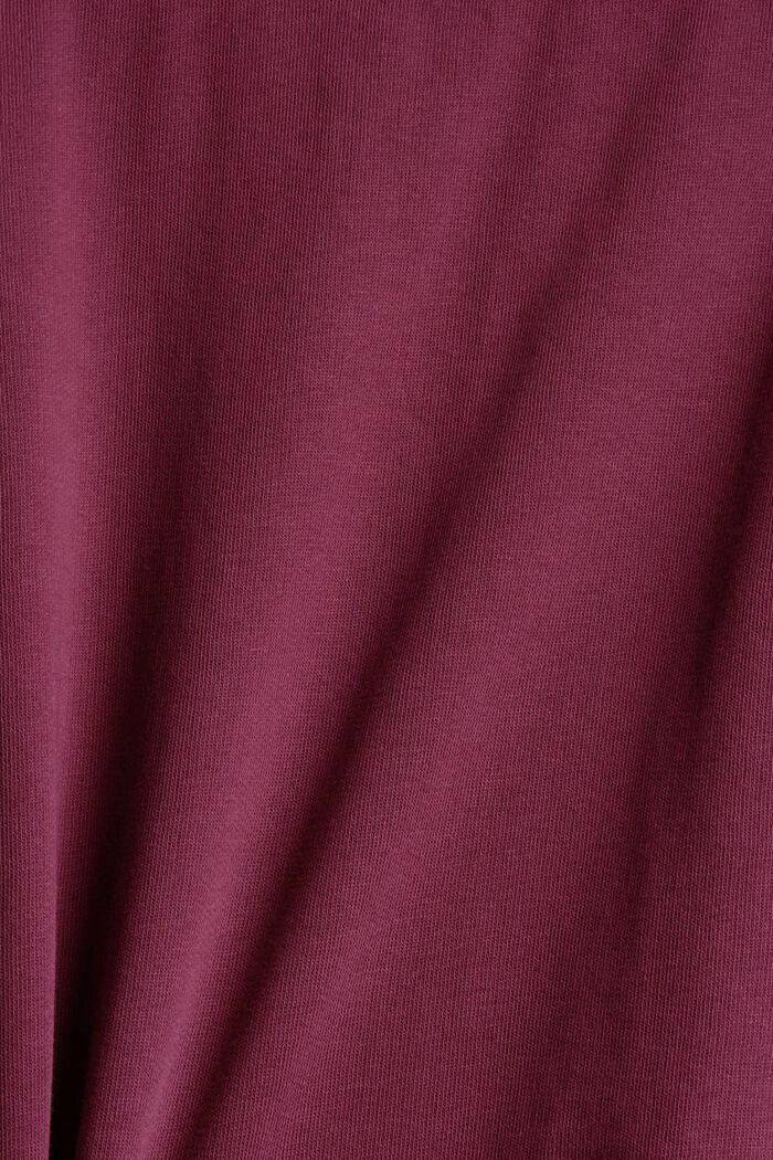 Cargo-style mini skirt in sweatshirt fabric, BORDEAUX RED, detail image number 4