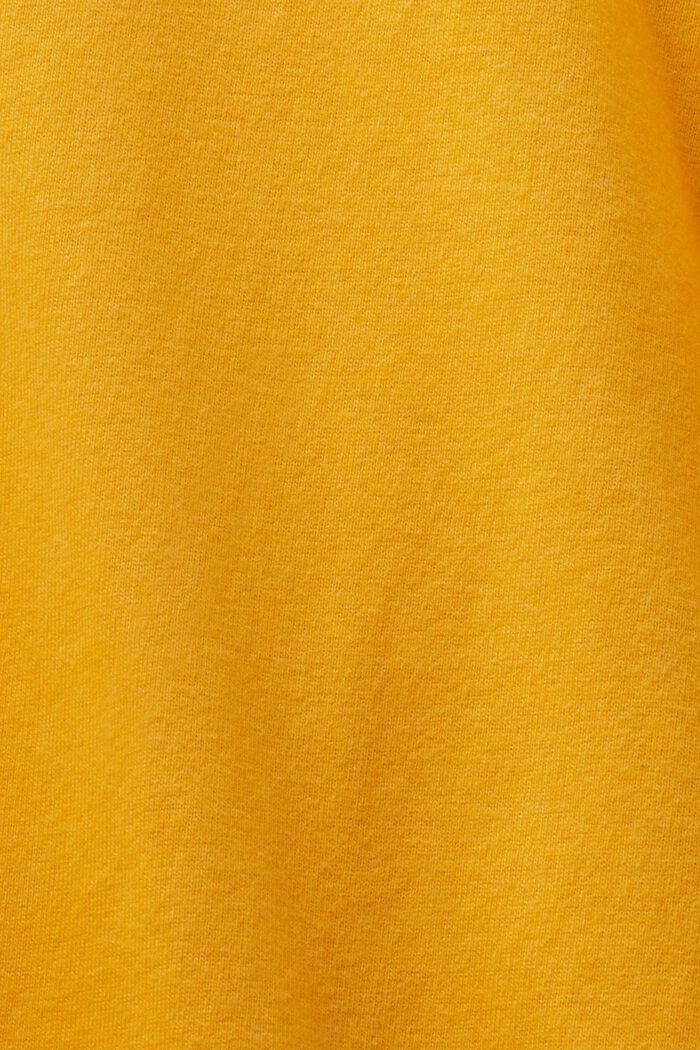 Crewneck Long Sleeve T-Shirt, GOLDEN ORANGE, detail image number 6