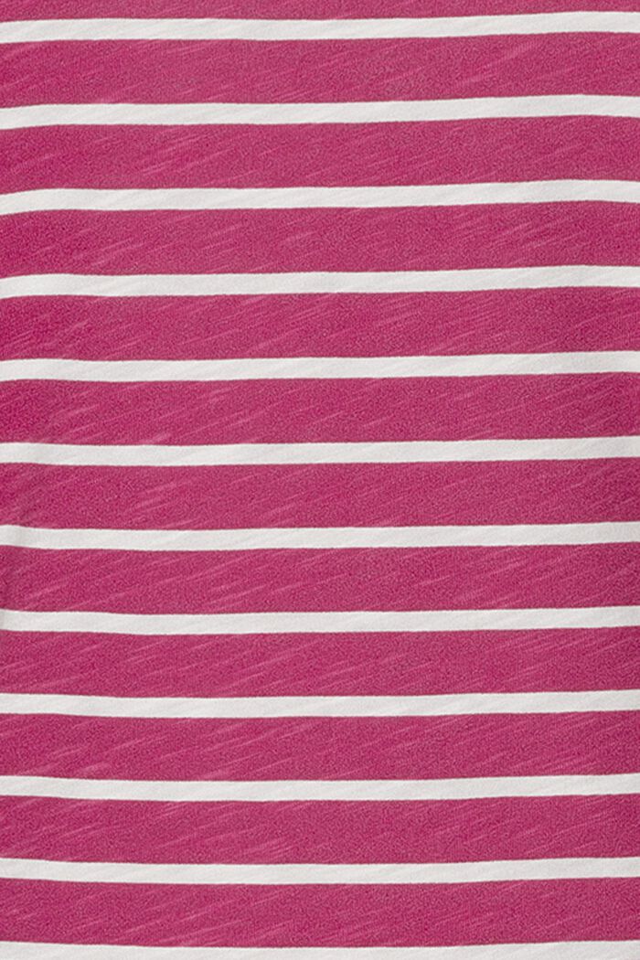 MATERNITY Striped Jersey T-Shirt, BERRY, detail image number 3
