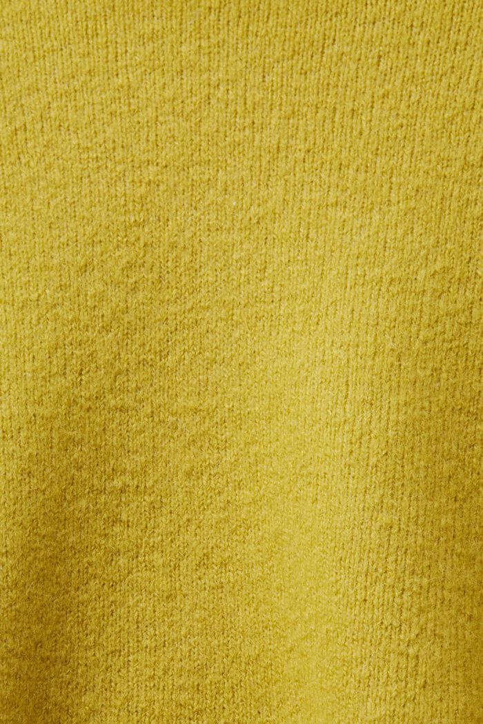 Wool Blend Turtleneck Sweater, PISTACHIO GREEN, detail image number 6