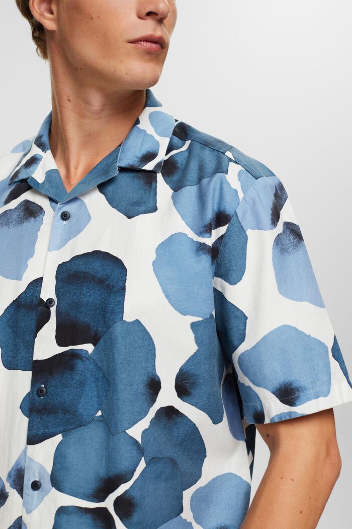 TENCEL™ blend: patterned shirt, NAVY, detail image number 2