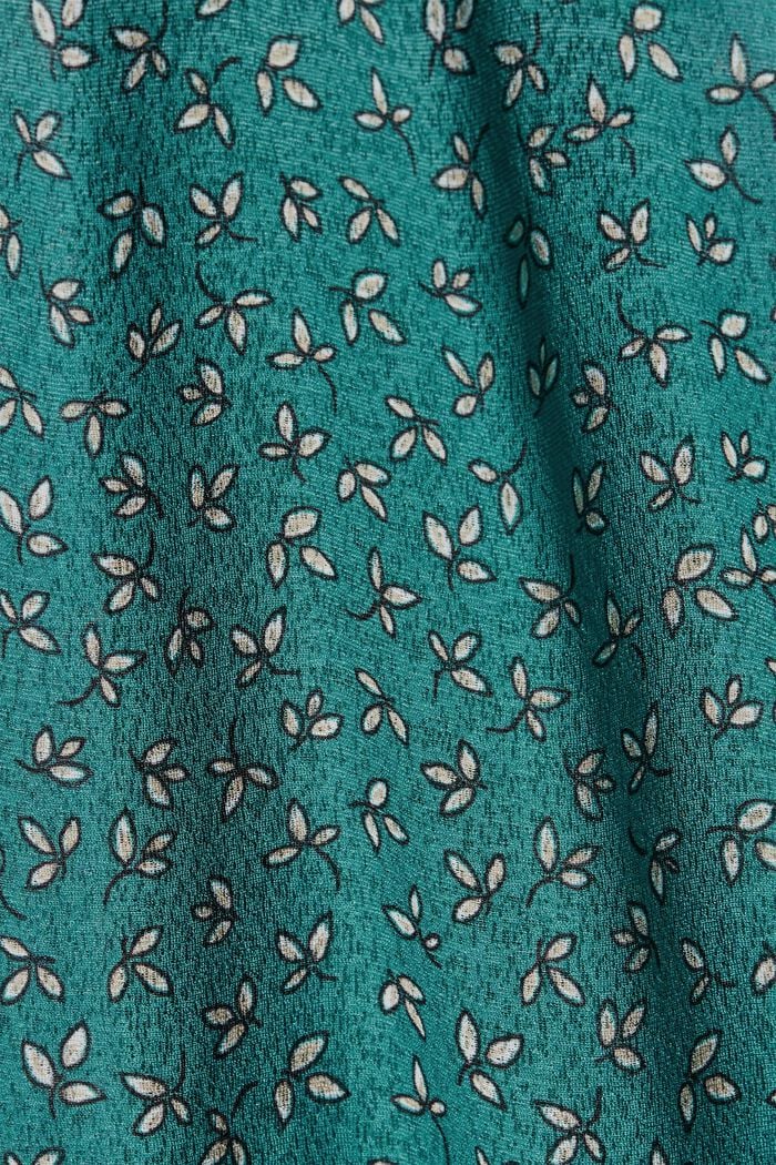 Maxi-length jersey skirt with a print, TEAL GREEN, detail image number 4