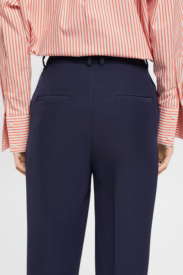 High-rise retro flared trousers, NAVY, detail image number 2