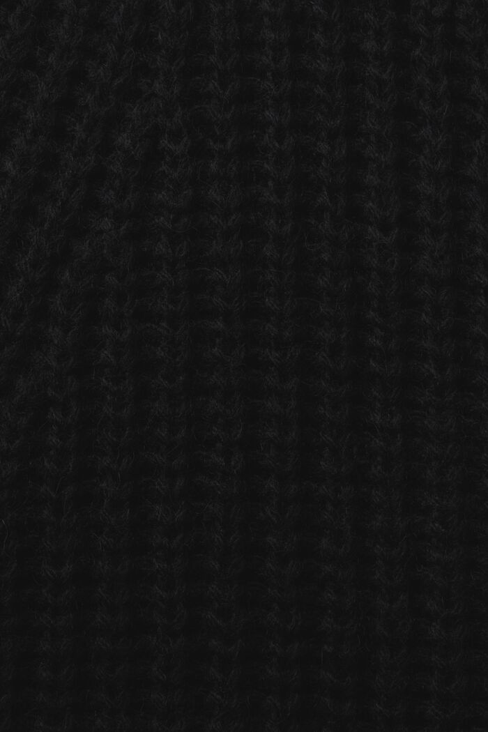 Rib Knit Sweater, BLACK, detail image number 5