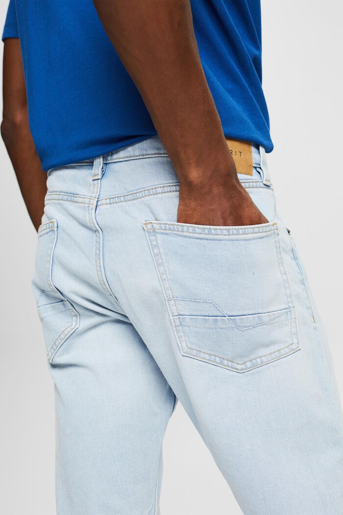 Stretch jeans made of organic cotton, BLUE BLEACHED, detail image number 5