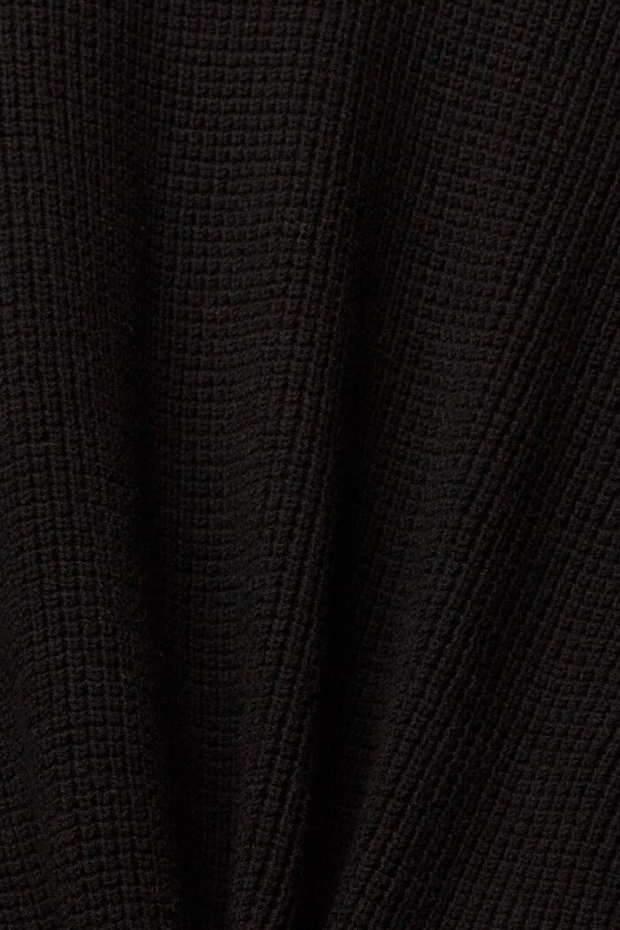 Open knitted Cardigan, BLACK, detail image number 1