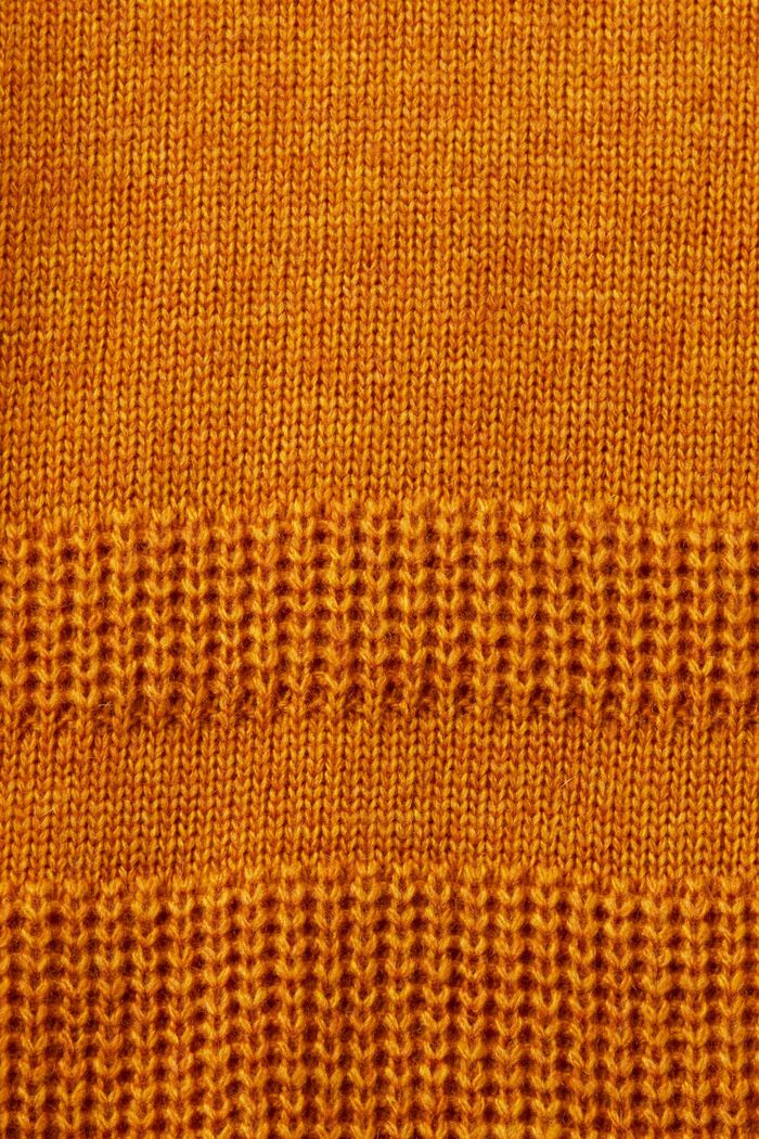 Boxy Crewneck Sweater, HONEY YELLOW, detail image number 5