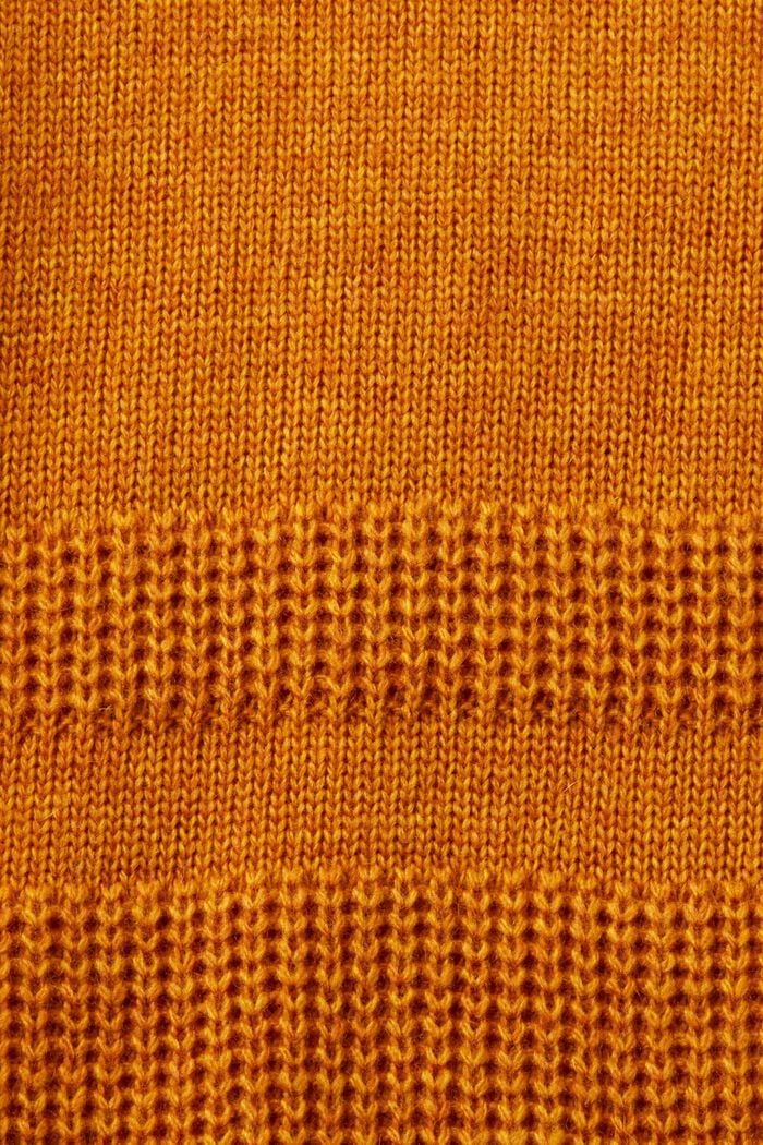 Boxy Crewneck Sweater, HONEY YELLOW, detail image number 5