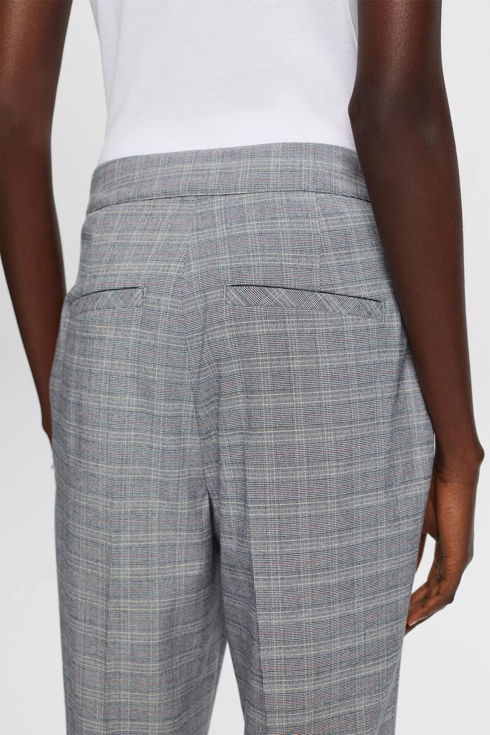 Mix & Match: checked kick-flare trousers, PETROL BLUE, detail image number 4