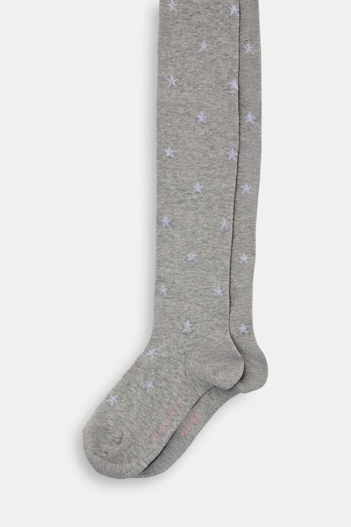 Patterned tights, LIGHT GREY, detail image number 0