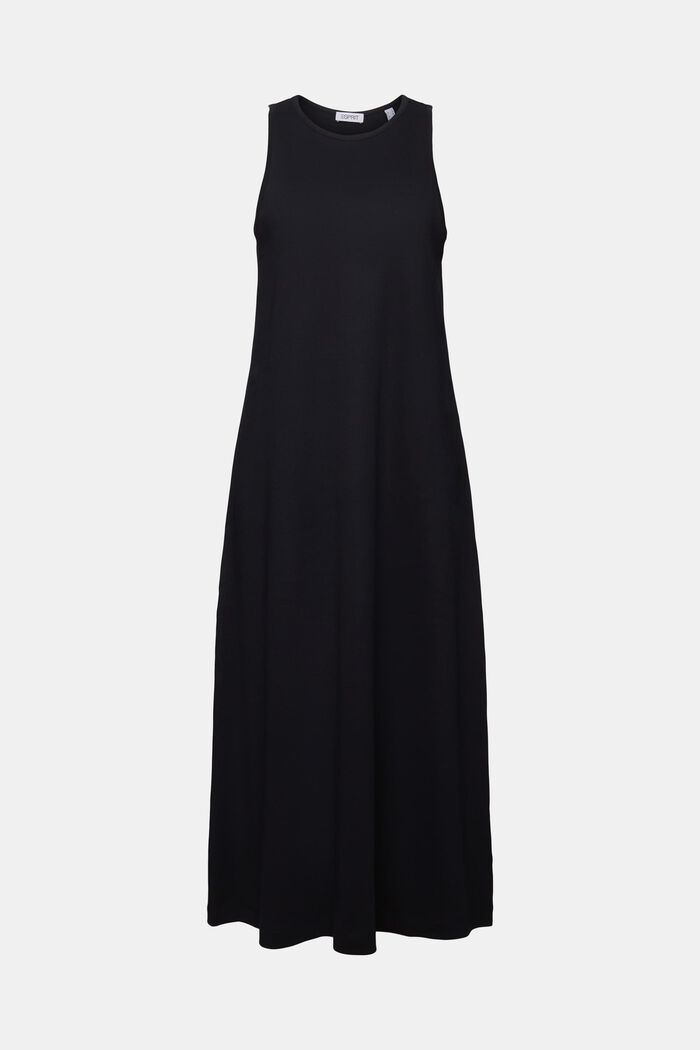 Sleeveless Jersey Maxi Dress, BLACK, detail image number 5
