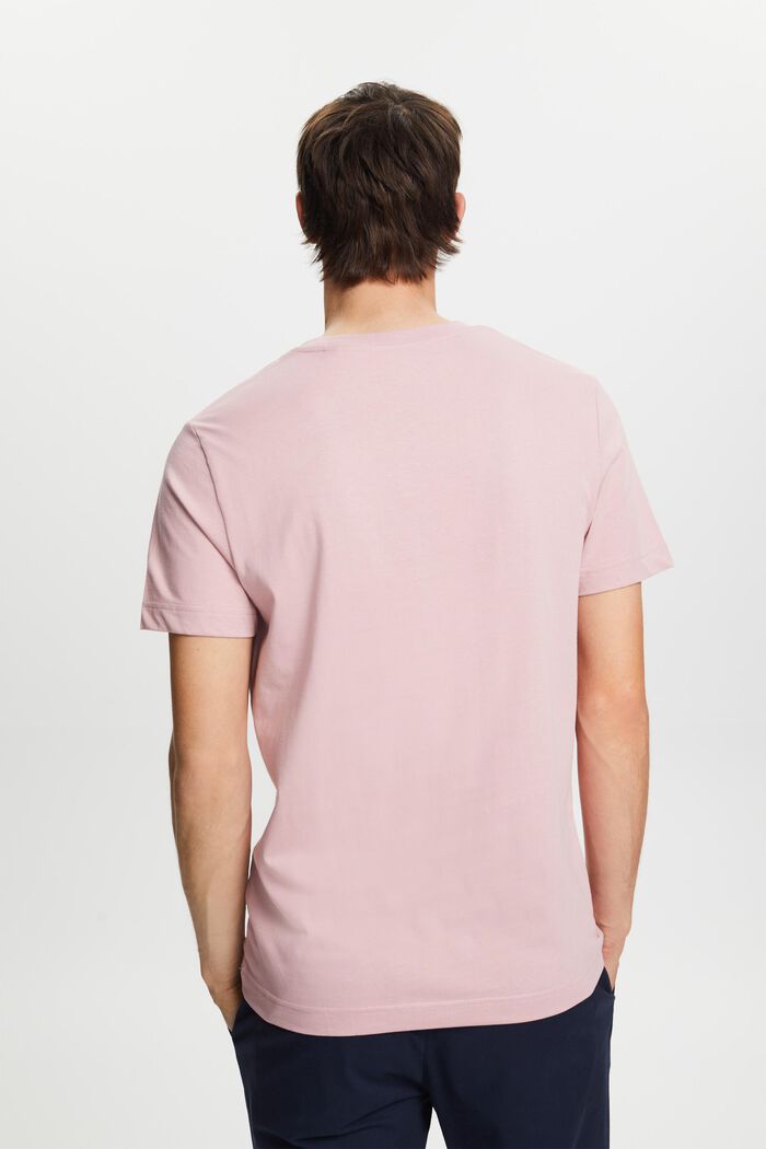 T-shirt with front print, 100% cotton, OLD PINK, detail image number 2