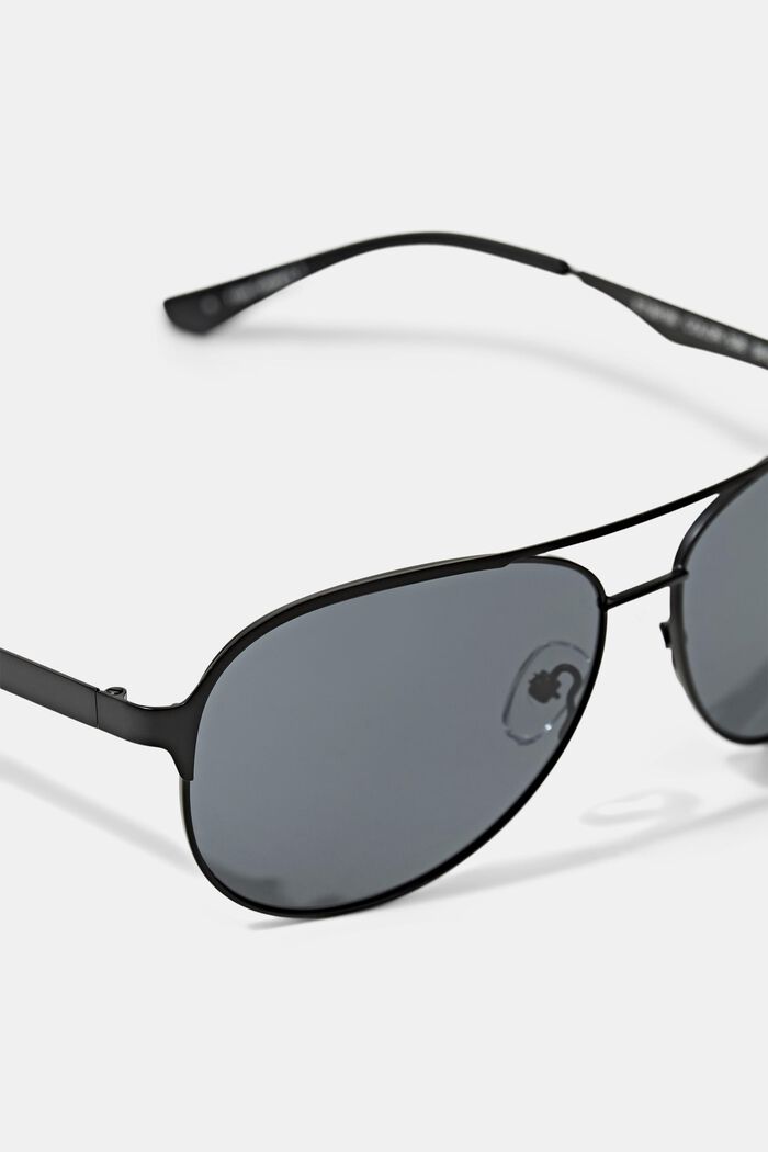 Matt-effect aviator sunglasses, BLACK, detail image number 1