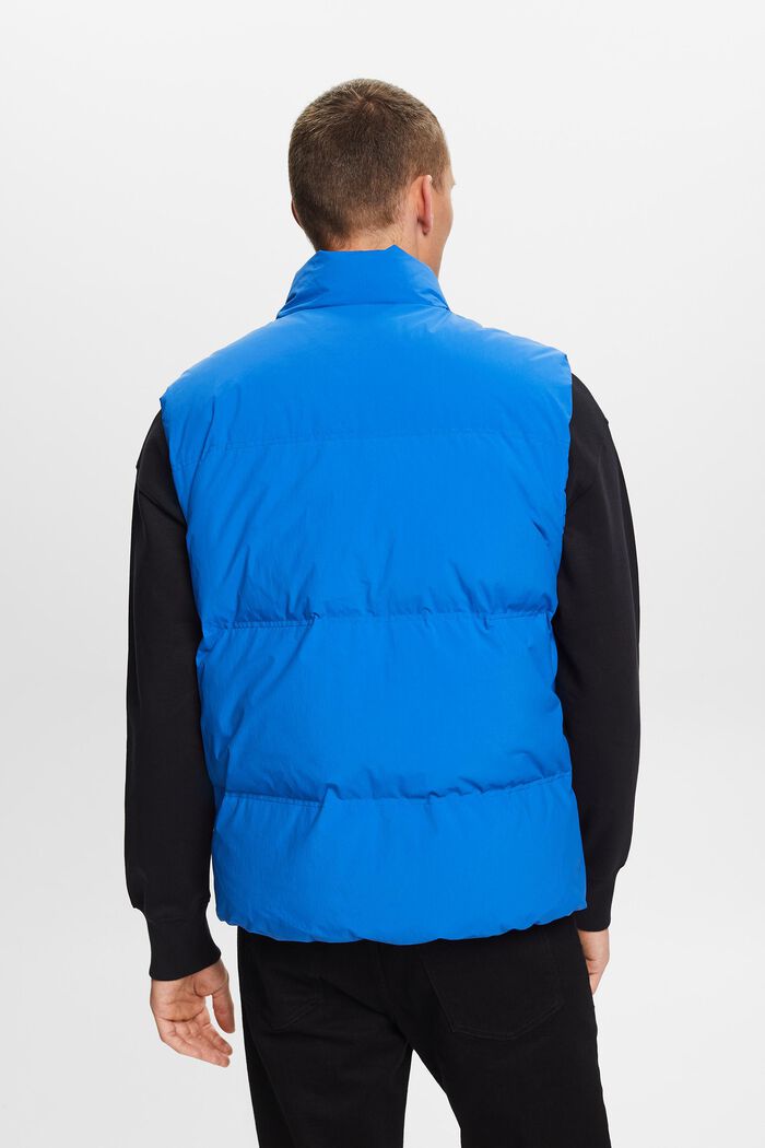 Quilted Puffer Vest, BRIGHT BLUE, detail image number 3