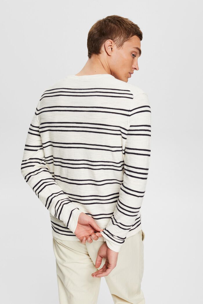 Striped jumper, OFF WHITE, detail image number 3