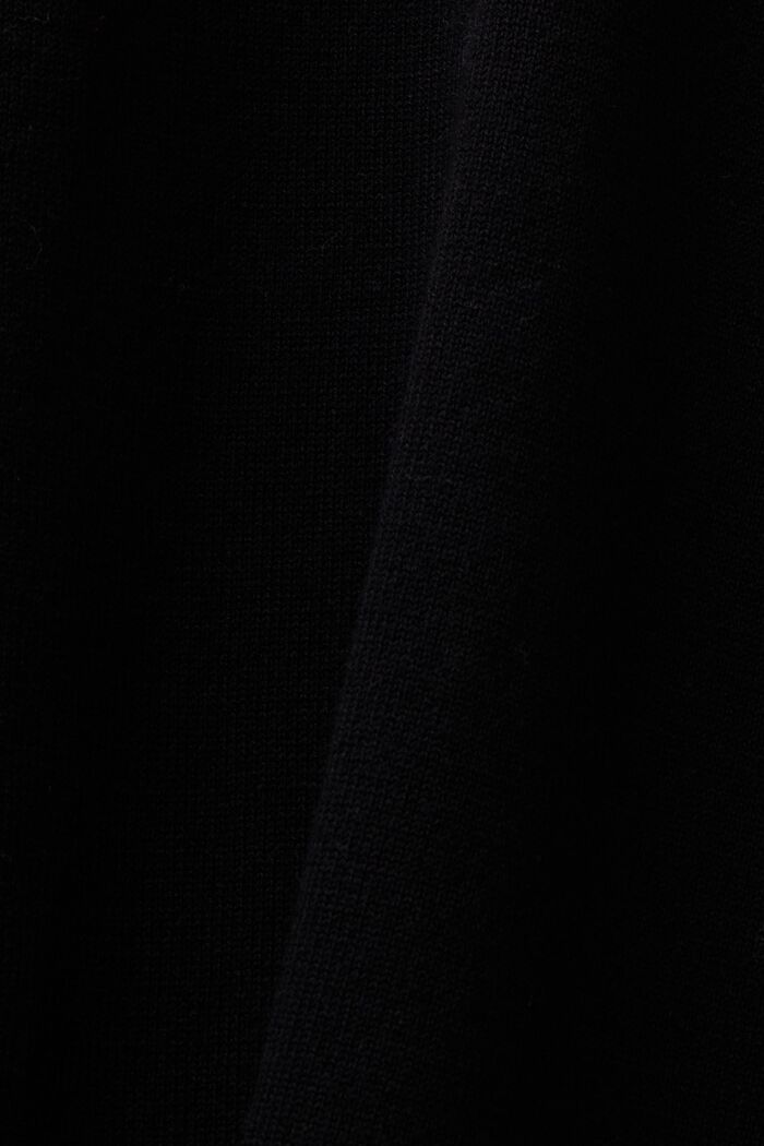 Rollneck Batwing Sweater, BLACK, detail image number 7