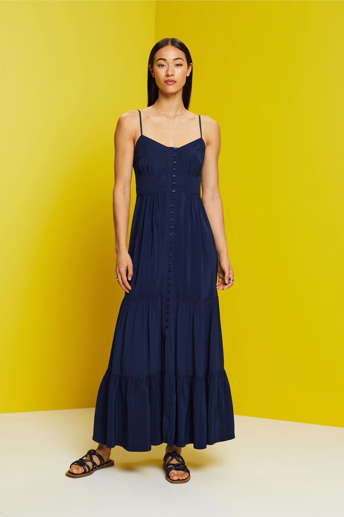 Strappy maxi dress, NAVY, detail image number 4