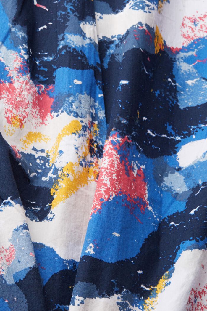 Short sleeve patterned shirt, BRIGHT BLUE, detail image number 4