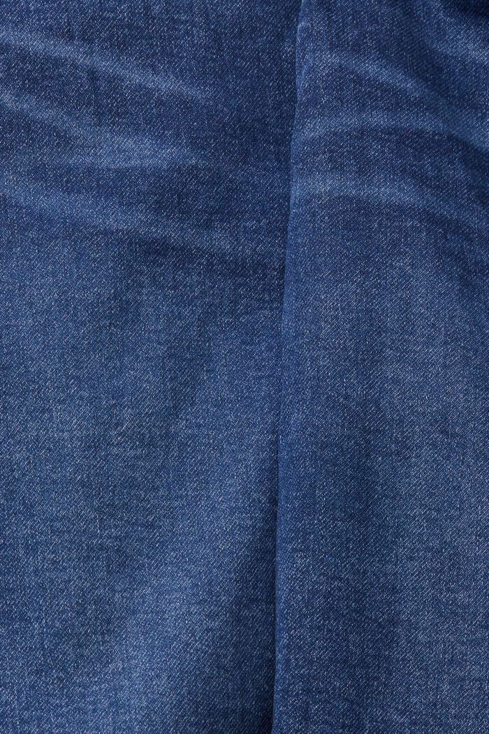 Denim shorts made of blended organic cotton, BLUE MEDIUM WASHED, detail image number 4