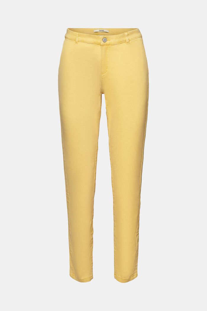 Cotton chinos, YELLOW, detail image number 7