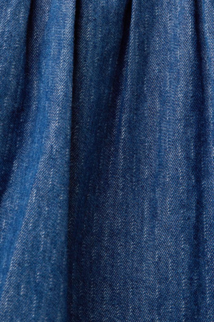 Lightweight denim dress, 100% cotton, BLUE MEDIUM WASHED, detail image number 5