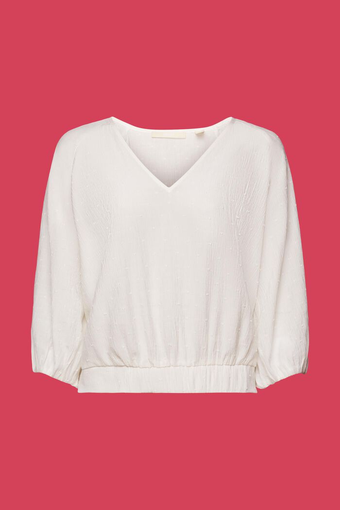 Plumetis blouse, OFF WHITE, detail image number 6