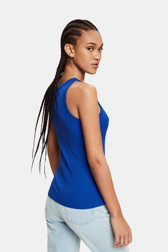 Ribbed Tank Top, BRIGHT BLUE, detail image number 2