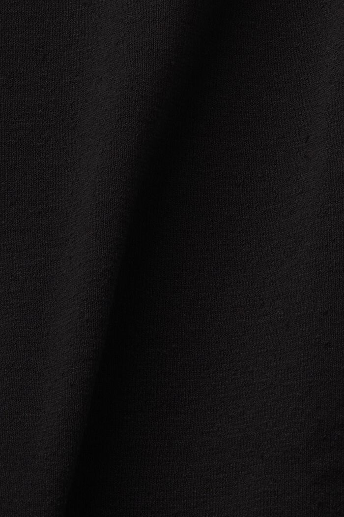 Linen-Blend Midi Skirt, BLACK, detail image number 6