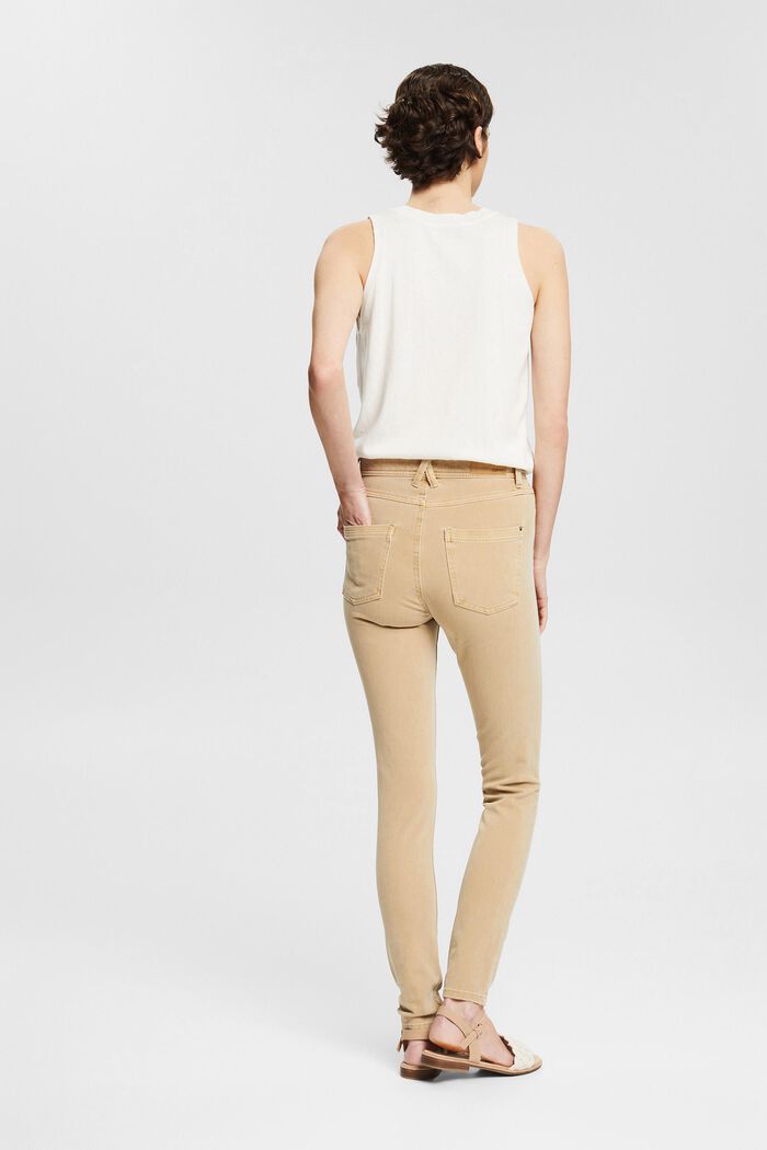 Stretch trousers in organic blended cotton, SAND, detail image number 3