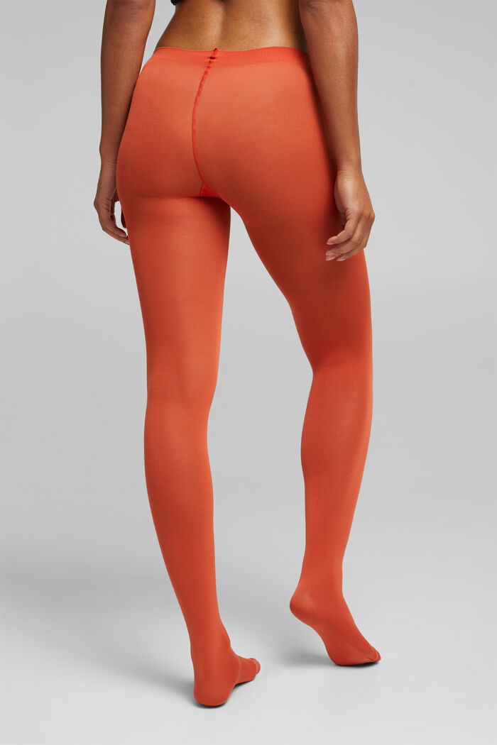 Opaque Tights, TANGERINE, detail image number 1