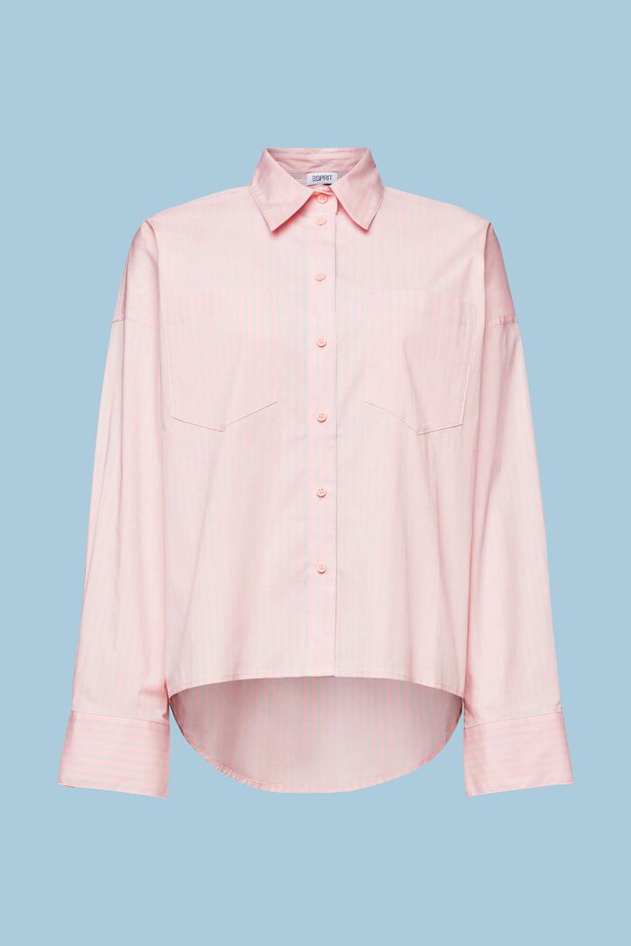 Striped Button-Down Shirt, PINK/LIGHT BLUE, detail image number 6
