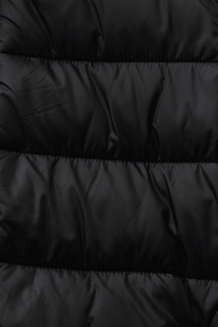 Recycled: puffer jacket with a hood, BLACK, detail image number 5