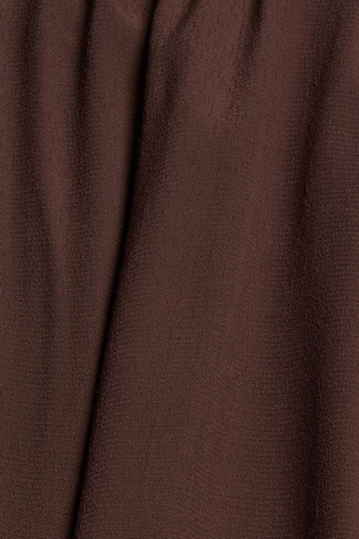 Shirt dress with LENZING™ ECOVERO™, RUST BROWN, detail image number 4