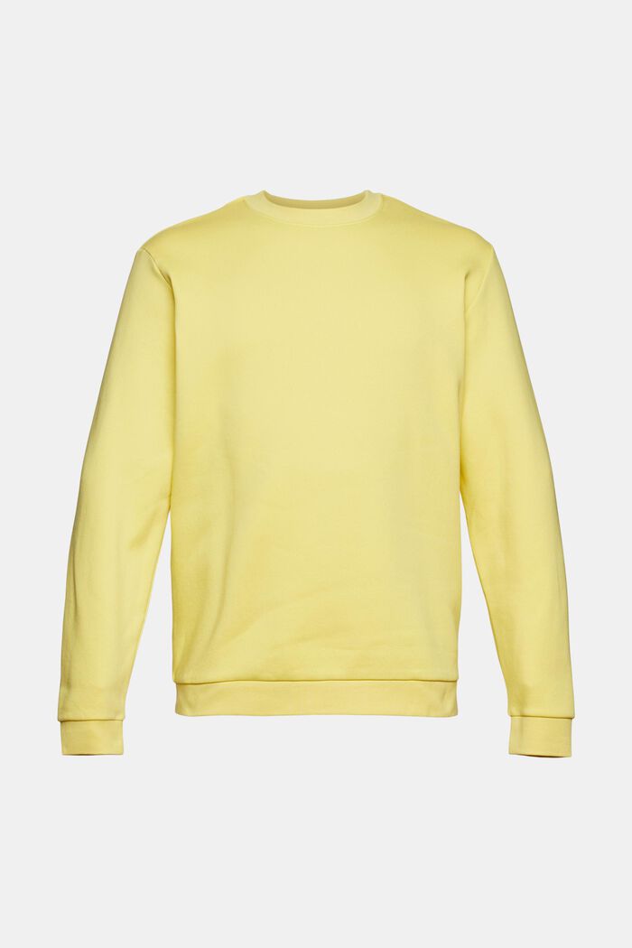 Print sweatshirt in a cotton blend, YELLOW, detail image number 7