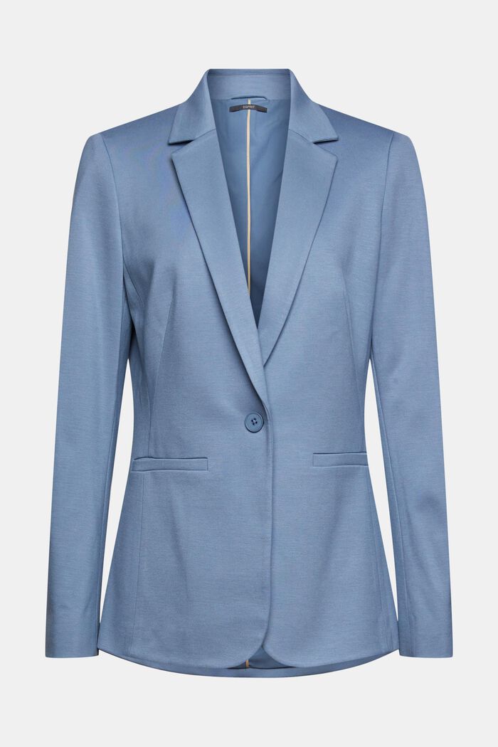 SOFT PUNTO Mix + Match jersey blazer, GREY BLUE, detail image number 2