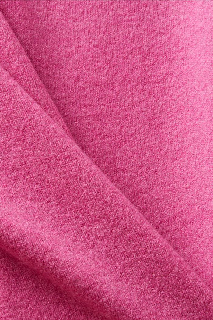 Button Front Cardigan, PINK FUCHSIA, detail image number 5