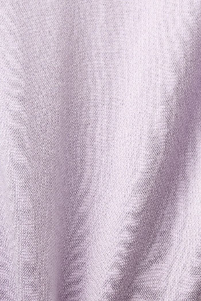 Two-Tone Short-Sleeve Sweater, LAVENDER, detail image number 5